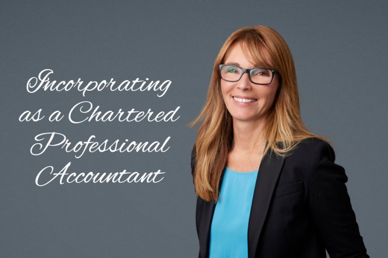 Incorporating as a Chartered Professional Accountant