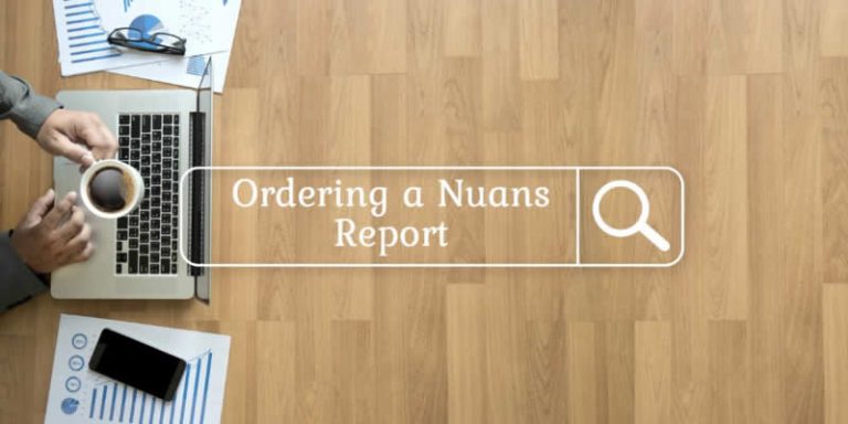 Ordering a NUANS Report