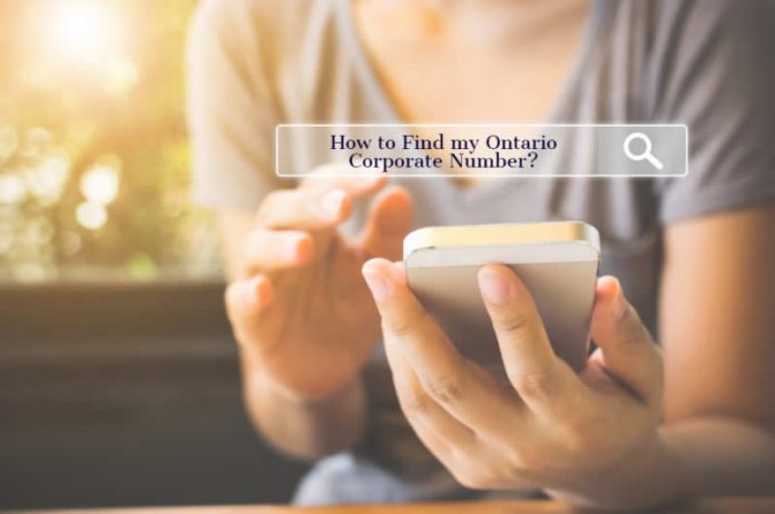 finding your ontario corporation number finding your ontario corporation number