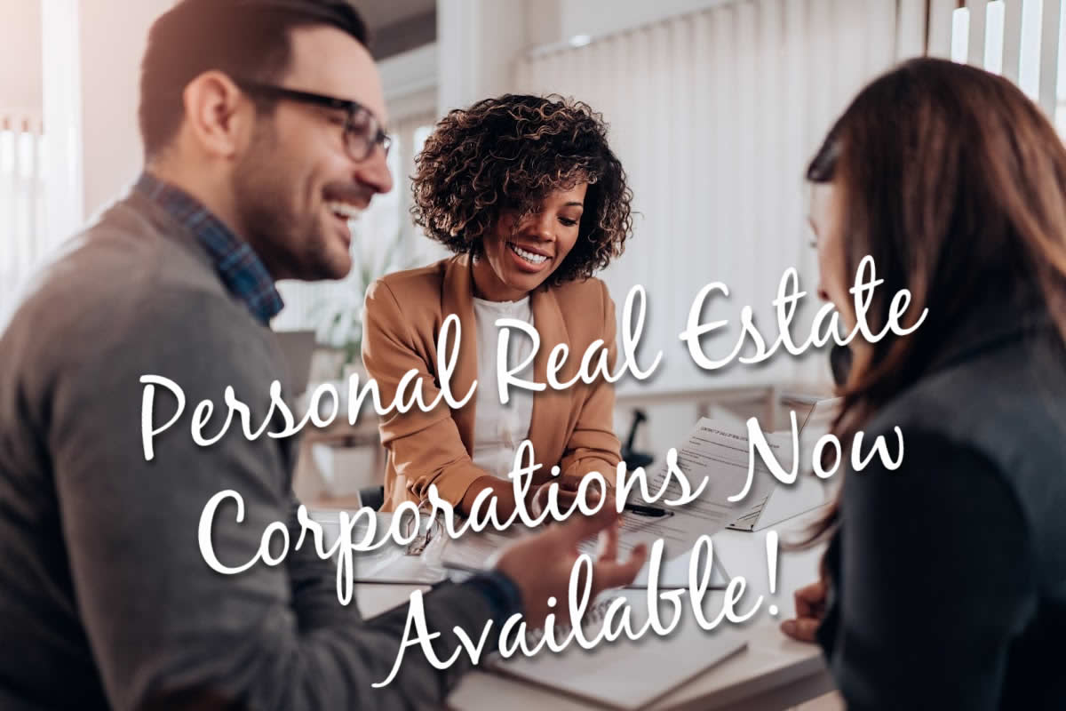 personal real estate corporations now available