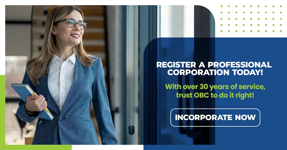 register a professional corporation today