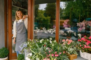 flower shop business owner