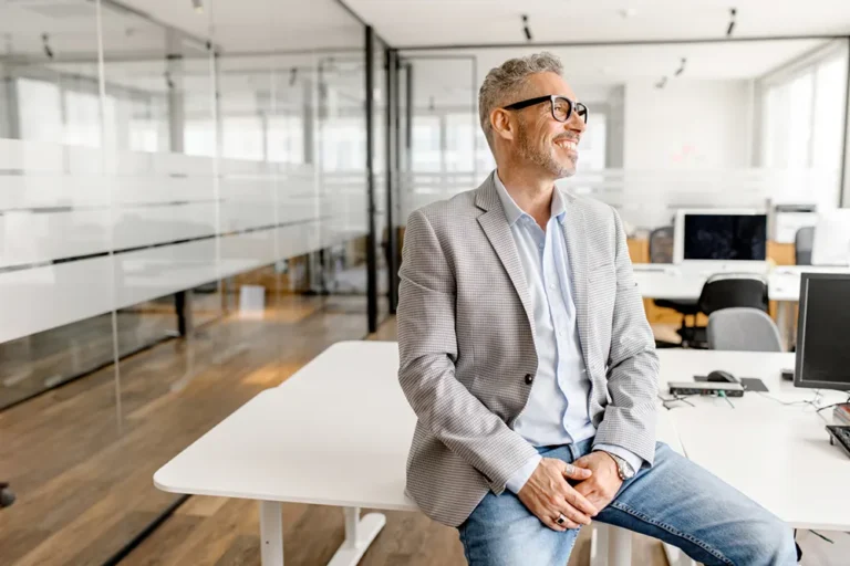 corporate business owner in office