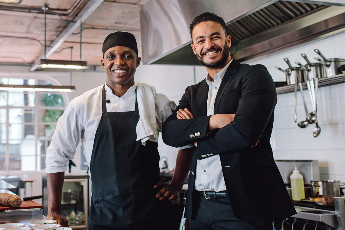business owners opening restaurant