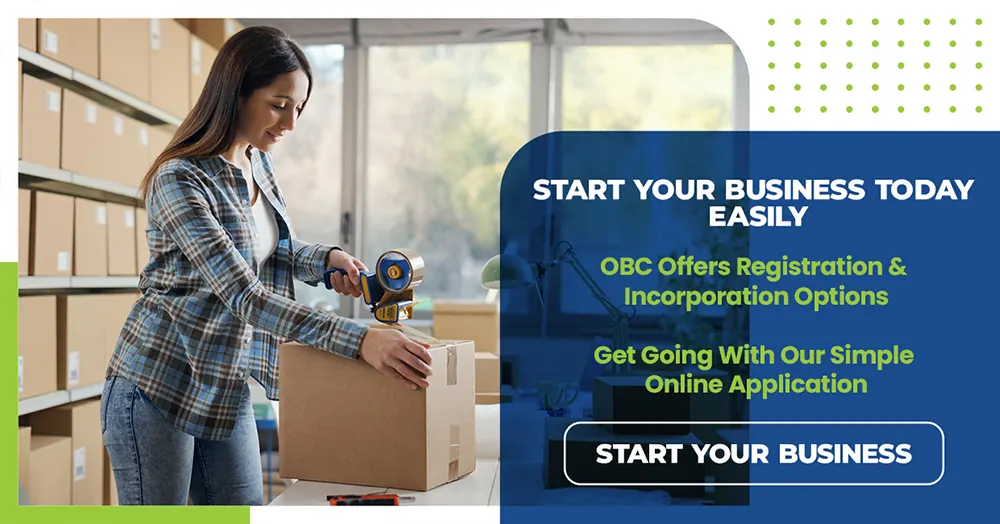 Start your business easily today! Simple Online Application. OBC Offers Registration & Incorporation Options.
