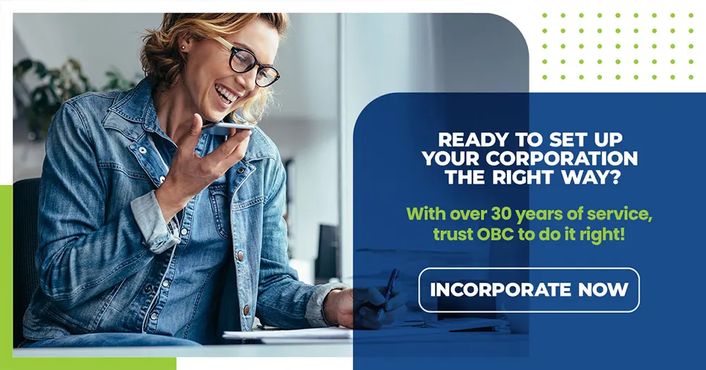 Ready to set up your corporation the right way?  INCORPORATE NOW