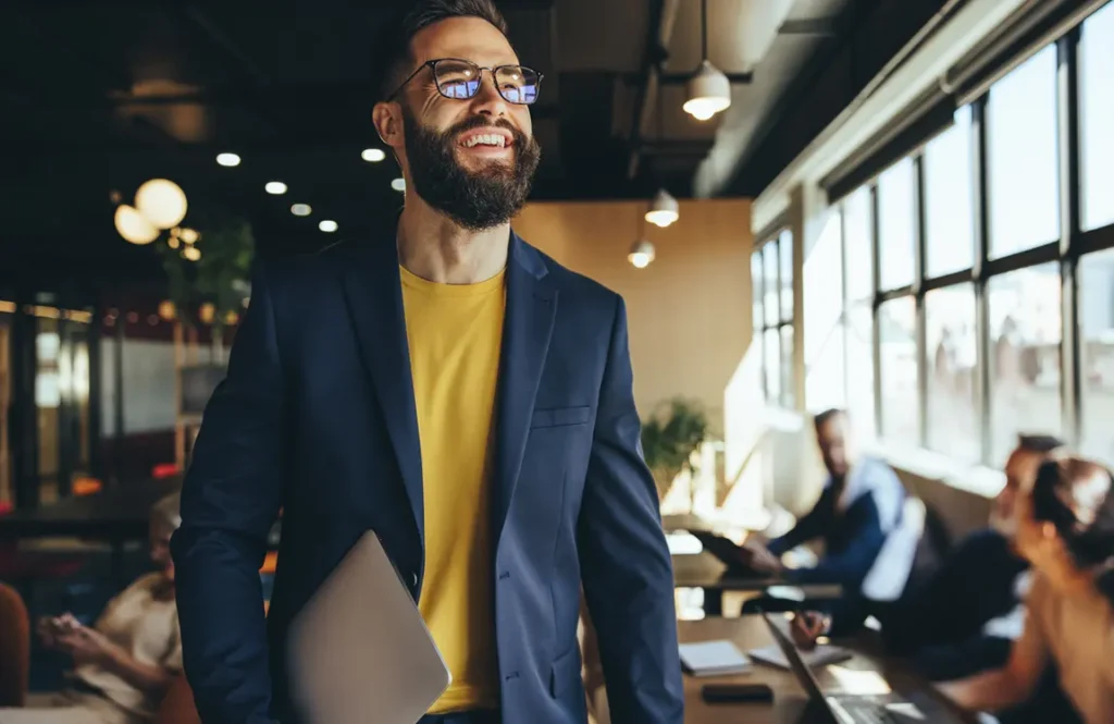 Confident small business owner in modern office preparing for 2026 changes in Ontario