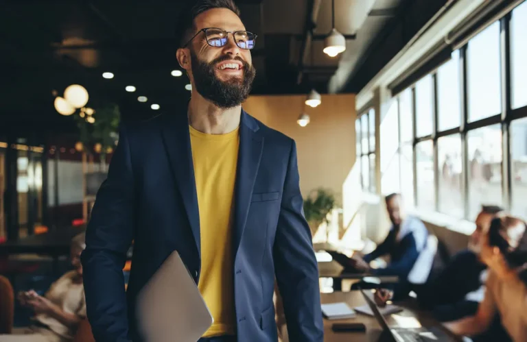 Confident small business owner in modern office preparing for 2026 changes in Ontario