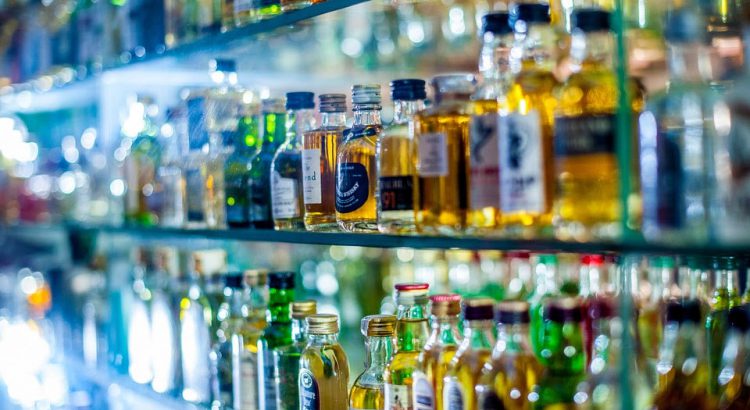 alcohol bottles