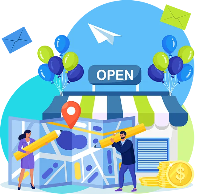 corporate workers opening another office