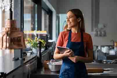 small business owners in shop
