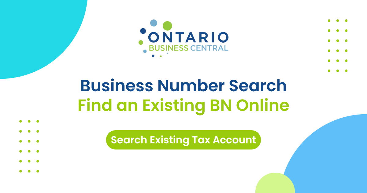 Business Number Search | Find an Existing BN Online